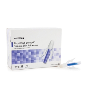 Meta title-McKesson LIQUIBAND® Exceed™ Topical Skin Adhesive, 0.8g Liquid, Dome Applicator Tip,Medical Supply,MON 12212101,Wound