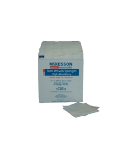 McKesson Sponge Dressing Medi-Pak™ Performance Plus Poly / Rayon 4-Ply 2" X 2" Square