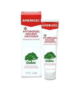 Amerx Health Care Hydrogel Wound Dressing AmeriGel Meadowsweet Extract / Oakin (Oak Extract) / Polyethylene Glycol 400 1 oz.