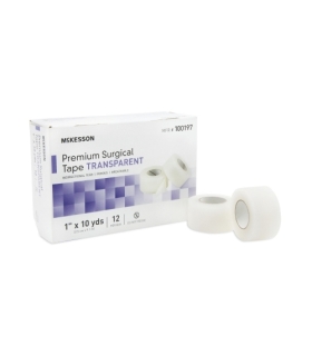 McKesson Surgical Tape Plastic 1" x 10 Yards NonSterile