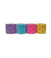 Andover Coated Products Co-Flex® Cohesive Bandage NL 1" x 5 Yd. Standard Compression, Self-adherent Closure, Smiley Face on Neon