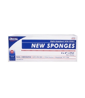 Dukal NonWoven Sponge Polyester / Rayon 4-Ply 4 x 4" Square NonSterile