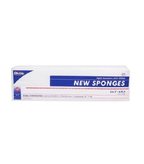 Dukal NonWoven Sponge Polyester / Rayon 4-Ply 3 x 3" Square NonSterile
