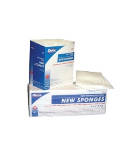 Dukal NonWoven Sponge Polyester / Rayon 4-Ply 4 x 4" Square Sterile