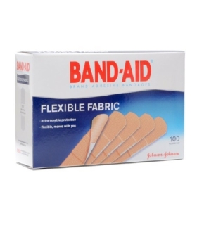 Johnson & Johnson Adhesive Bandage Band-Aid® Fabric 1" X 3" Rectangle