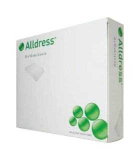 Molnlycke Healthcare Alldress Composite Dressing Size 4in x 4in Pad Size 2in x 2in