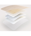 Molnlycke Healthcare Foam Dressing Mepilex Border Flex 6 X 6 Inch Square Adhesive with Border Sterile, 1/Each