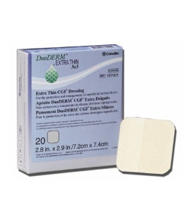 Convatec Hydrocolloid Dressing DuoDERM® Extra Thin 2" X 4" Rectangle
