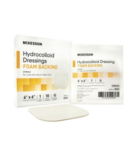 McKesson Hydrocolloid Dressing 6" x 6" Square Sterile