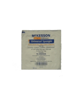 McKesson Sponge Dressing Medi-Pak Performance Cotton 4-Ply 4" x 4" Square