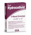MPM Medical Hydrocolloid Dressing Excel 4.25" x 4" Square, 5BG/Case 10BG/Case