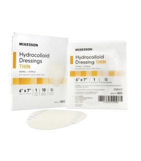 McKesson Hydrocolloid Dressing 6" x 7" Sacral Sterile