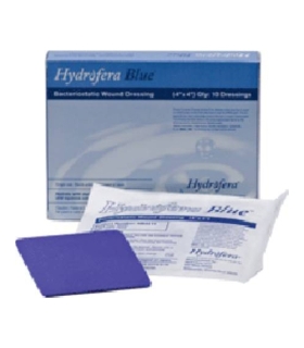 Hollister Foam Dressing Hydrofera Blue 4" x 4" Square Without Border Sterile