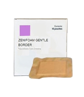 ZeniMedical ZeniMedical ZeniFoam Gentle Border Foam Dressing 6" x 6"