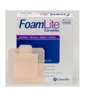 Convatec Foam Dressing FoamLite™ 4 X 4 Inch Square Adhesive with Border Sterile