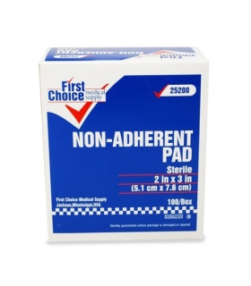 First Choice Non-Adherent Dressing First Choice 2 X 3 Inch Sterile