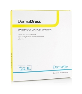 Dermarite Composite Dressing Waterproof DermaDress™ 4 X 10 Inch Sterile