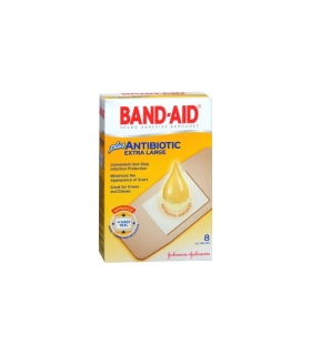 Johnson & Johnson Adhesive Strip Band-Aid® 1.75 x 4" Plastic Rectangle Tan Sterile
