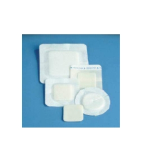 DeRoyal Foam Dressing Polyderm™ Border 4 X 4 Inch Square Non-Adhesive with Border Sterile