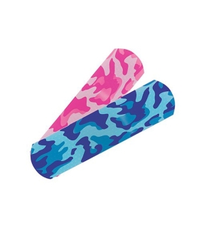 McKesson Adhesive Strip Kids™ 3/4 X 3" Plastic Rectangle Blue / Pink Camo Sterile