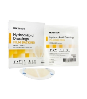 McKesson Hydrocolloid Dressing 6" x 7" Sacral Sterile