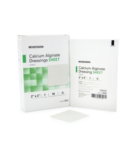 McKesson Calcium Alginate Dressing 2" x 2" Square Calcium Alginate Sterile