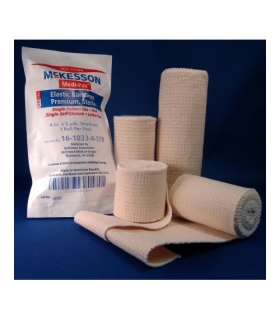 McKesson Elastic Bandage 6" X 5 Yard Hook and Loop Closure Sterile