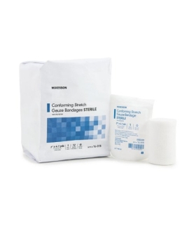 McKesson Conforming Bandage Poly Blend 3" X 4-1/10 Yard Roll Sterile