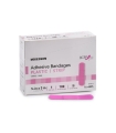 McKesson Adhesive Strip 3/4 X 3" Plastic Rectangle Pink Sterile, 100/Box, 24BX/Case