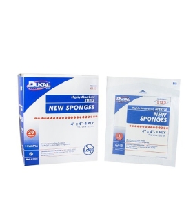 Dukal - NonWoven Sponge Polyester / Rayon 4-Ply 4 x 4" Square Sterile