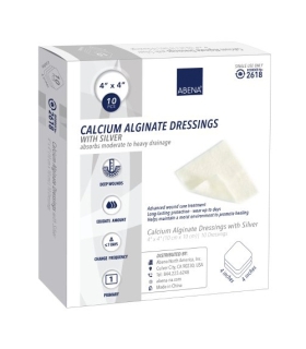 Abena - Calcium Alginate Dressing with Silver 4 X 4" Square