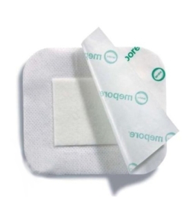 Molnlycke Healthcare - Adhesive Dressing Mepore 3.6" x 12" Viscose Nonwoven Coated with a Polymer Layer White Sterile