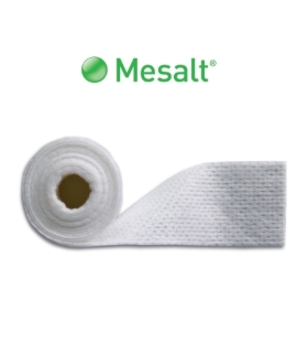 Molnlycke Healthcare - Impregnated Dressing Mesalt 6" x 6" Viscose / Polyester Sodium Chloride Sterile