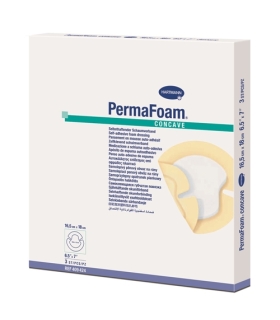 Hartmann - Foam Dressing PermaFoam Comfort 6.5" x 7" Concave Sterile