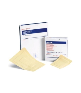 Systagenix - Adhesive Dressing Tielle 2.75" x 3.5" Hydropolymer Rectangle Tan Sterile