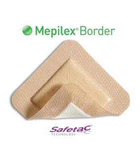 Molnlycke Healthcare - Foam Dressing Mepilex Border Flex 5.9" x 7.4" Oval Sterile