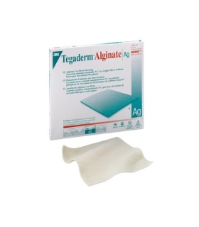3M Tegaderm™ Alginate Ag 6 X 6" Square Calcium Alginate Dressing with Silver