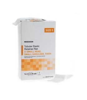 McKesson - Tubular Bandage X-Small Head / Small Shoulder / Thigh Elastic Net 14-1/2 Inch X 25 Yards (36.8 cm X 22.9 m) Size 5