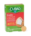 Medline CURAD Plastic Adhesive Bandages, Natural, No, 100 EA/Box