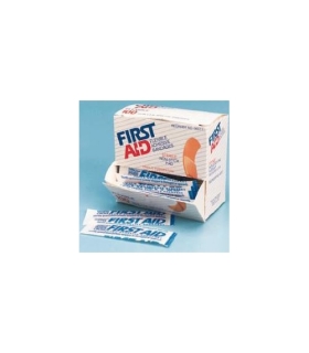 Dukal Adhesive Strip American® White Cross First Aid 0.75 x 3" Fabric Rectangle Tan Sterile