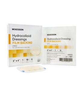 McKesson Hydrocolloid Dressing 4" x 4" Square Sterile