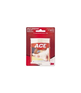 3M Elastic Bandage ACE™ 3 Inch Width Standard Compression Self-adherent Closure Tan NonSterile