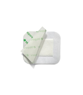 Molnlycke Healthcare Adhesive Dressing Mepore 2.4" x 2.8" Viscose Nonwoven Coated with a Polymer Layer Square White Sterile