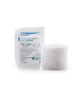 McKesson Fluff Bandage Roll Gauze 6-Ply 2-1/4" X 3 Yard Roll Sterile