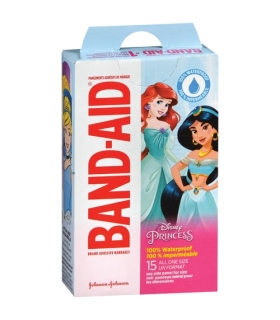 Johnson & Johnson Adhesive Strip Band-Aid® 1 X 3 Inch Plastic Rectangle Kid Design (Disney Princess) Sterile