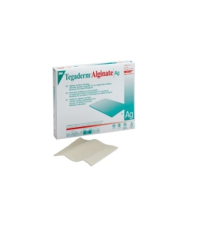 3M Tegaderm™ Alginate Ag 4 X 5" Rectangle Calcium Alginate Dressing with Silver