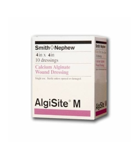 Smith & Nephew Calcium Alginate Dressing AlgiSite M 4" x 4" Square Calcium Alginate Sterile