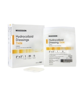 McKesson Hydrocolloid Dressing 2" x 2" Square Sterile