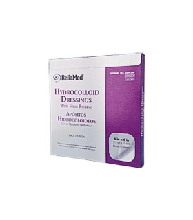 Independence Medical ReliaMed Sterile Latex-Free Hydrocolloid Dressing with Foam Back 6" x 6"