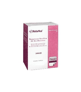 Independence Medical ReliaMed Sterile Latex-Free Transparent Thin Film I.V. Site Adhesive Dressing 2-3/8" x 2-3/4"
